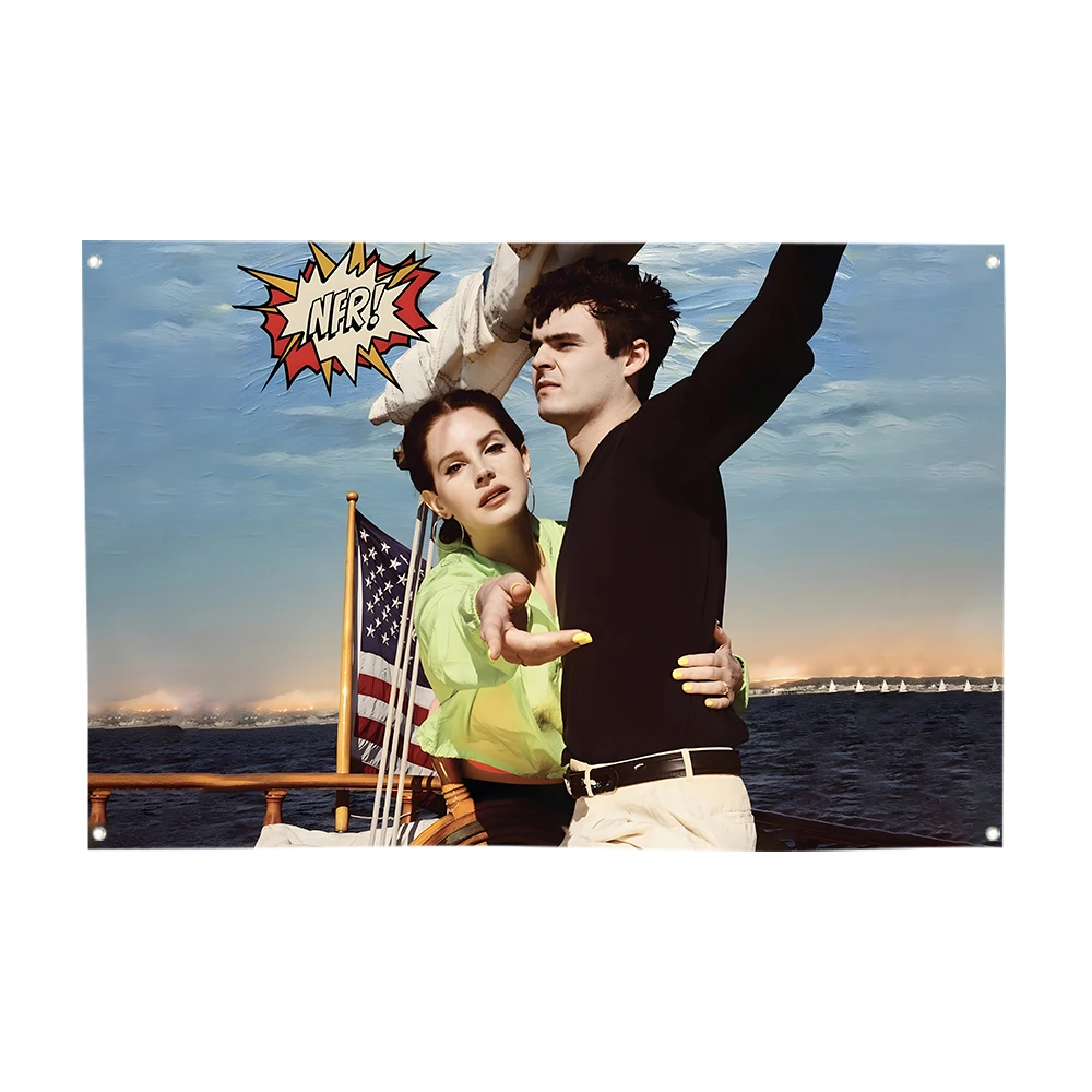 3jflag 90x150 см пара влюбленных музыкальный альбом Искусственный металлический