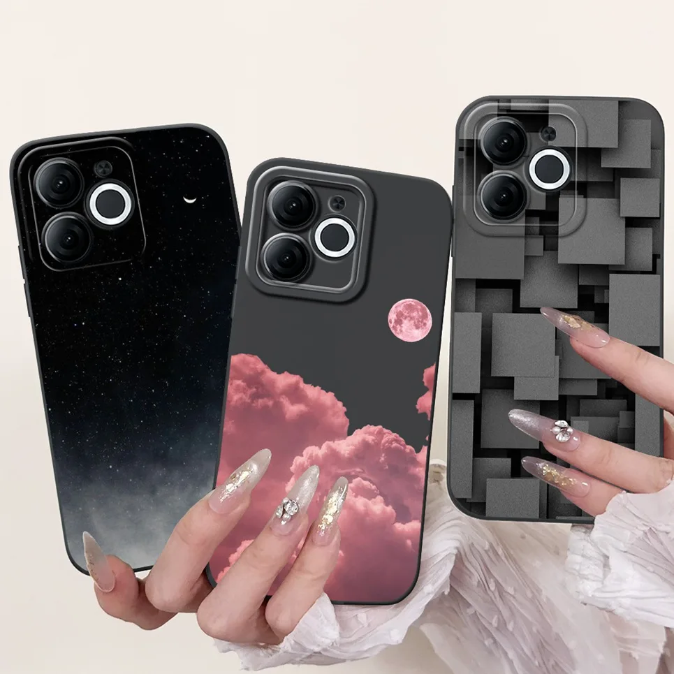 Задняя крышка для Itel A80 A70 A665L чехол телефона мраморный авокадо луна ночь готика