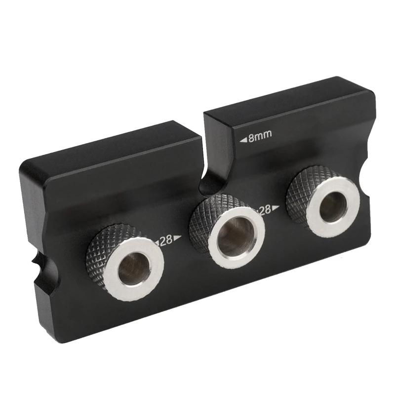 

Durable Woodworking Hole Locator 3-in-1 8mm/10mm Drilling Guide Punch Locator Jig Joinery System Tool for DIY Connecting