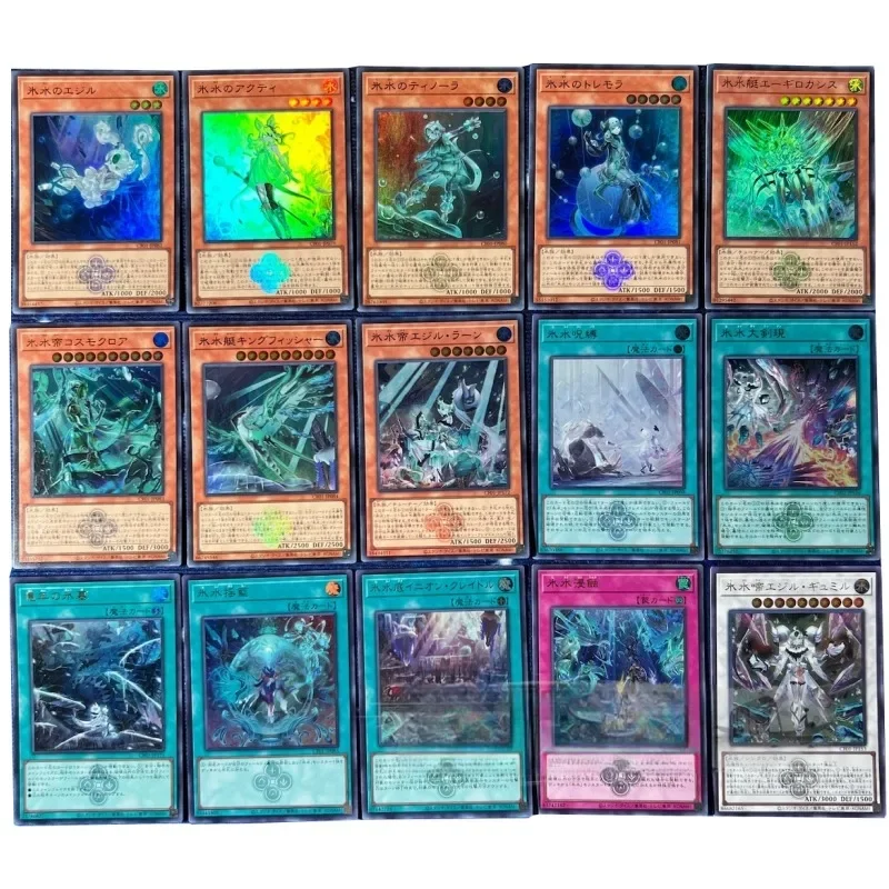 Yu Gi Oh Ice Water Icaade Tinola анимационные персонажи самодельная преломляющая флэш-карта