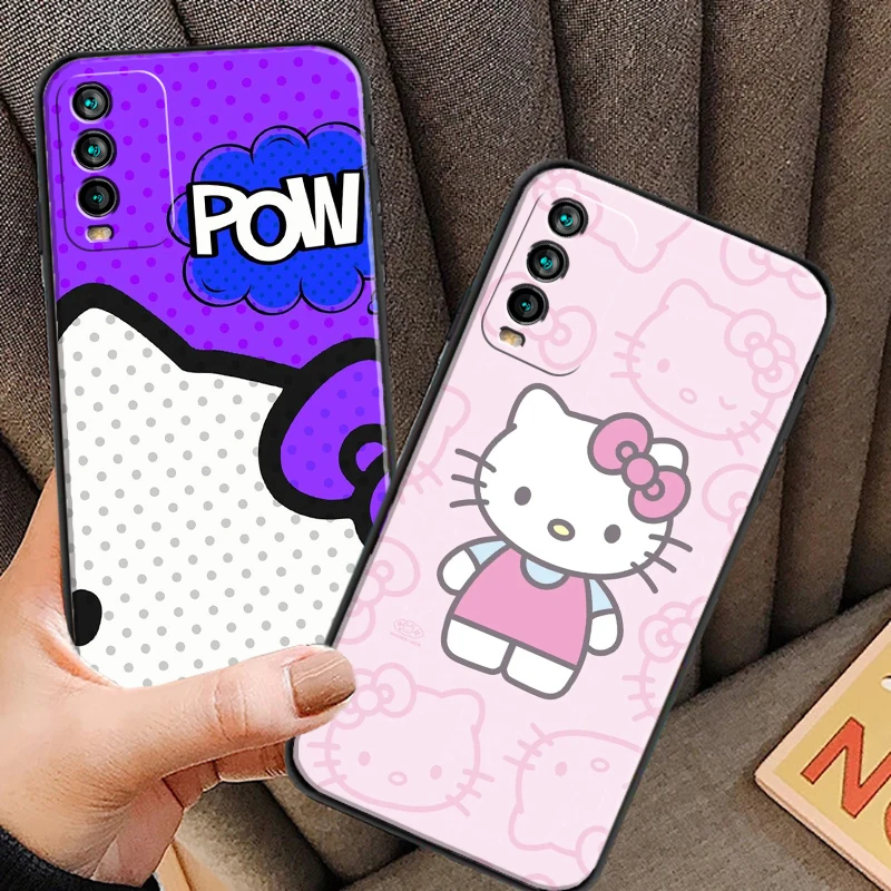 

Kitty White Cat Phone Cases For Xiaomi Redmi 9C 8A 7A 9AT 7 8 2021 7 8 Pro Note 8 9 9T 8T Soft TPU Carcasa Coque Funda