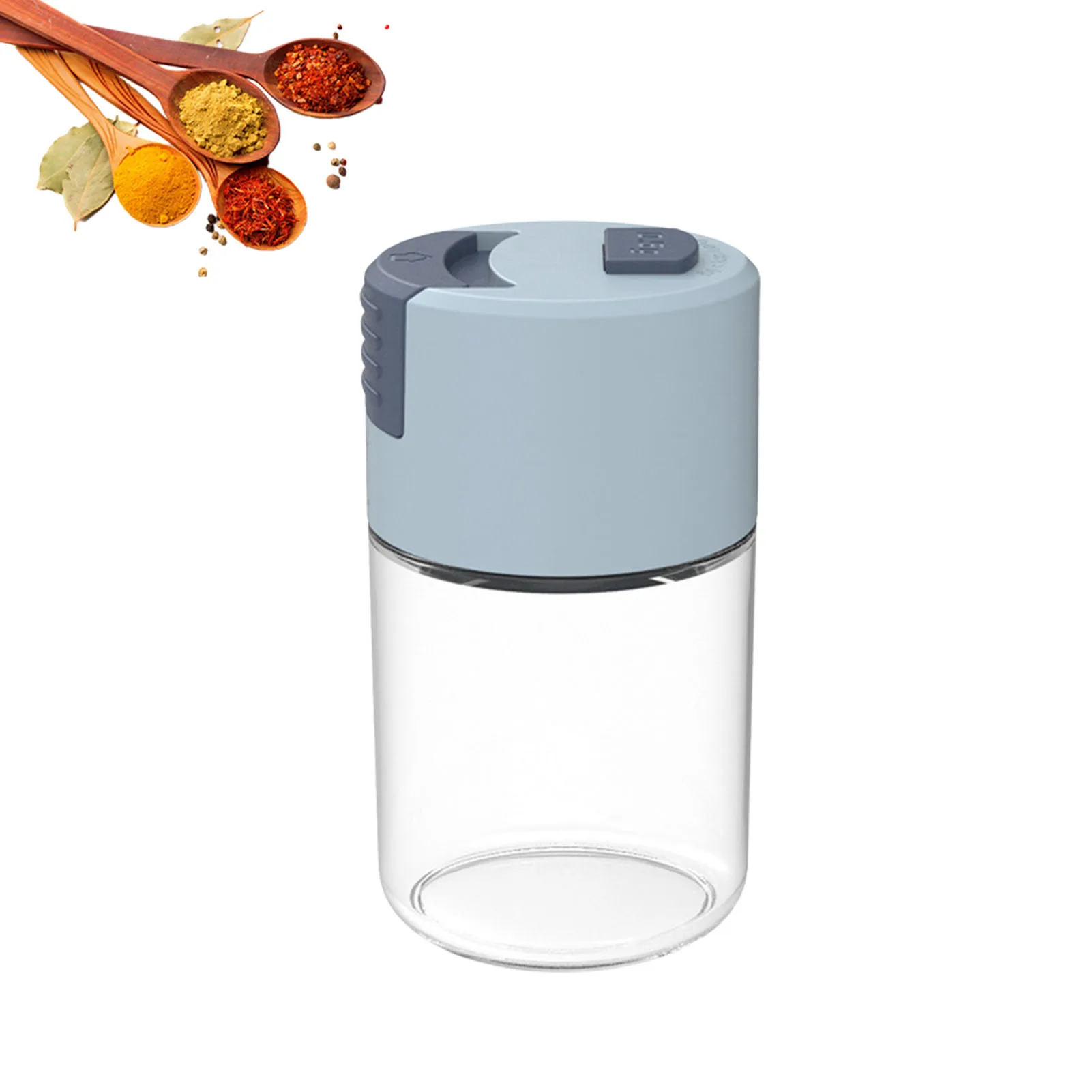

Salt And Pepper Shakers Moisture Proof Salt Glass Shaker Kitchen Glass Dispenser Metering Spice Salt Paprika Pepper Cumin Powder