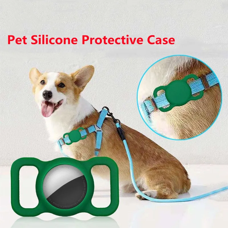 

Новинка 2022, силиконовый защитный чехол для домашних животных, ошейник для собак и кошек, петля для этикеток Apple Air, чехол для бирки Air, локатор,...