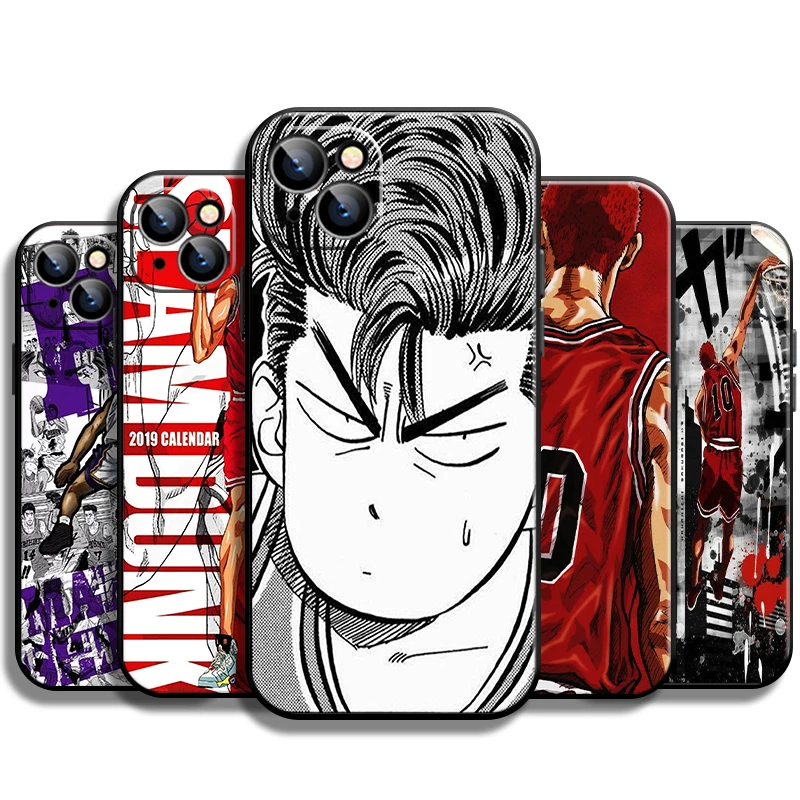 

Anime SLAM DUNK For Apple iPhone 13 12 11 Pro Max 12 13 Mini X XR XS Max SE 6 6S 7 8 Plus Phone Case TPU Coque Funda Soft