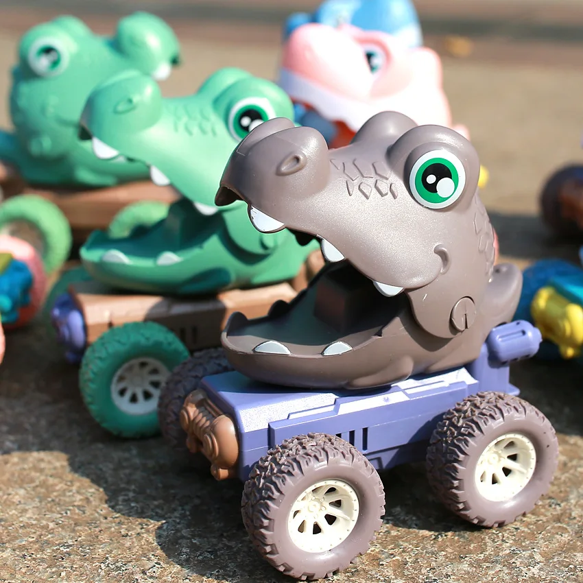 

Детские игрушки TikTok, инженерная Акула, пресс для машинки, механическая раздвижная инерционная игрушка, Детские интерактивные игрушки для р...