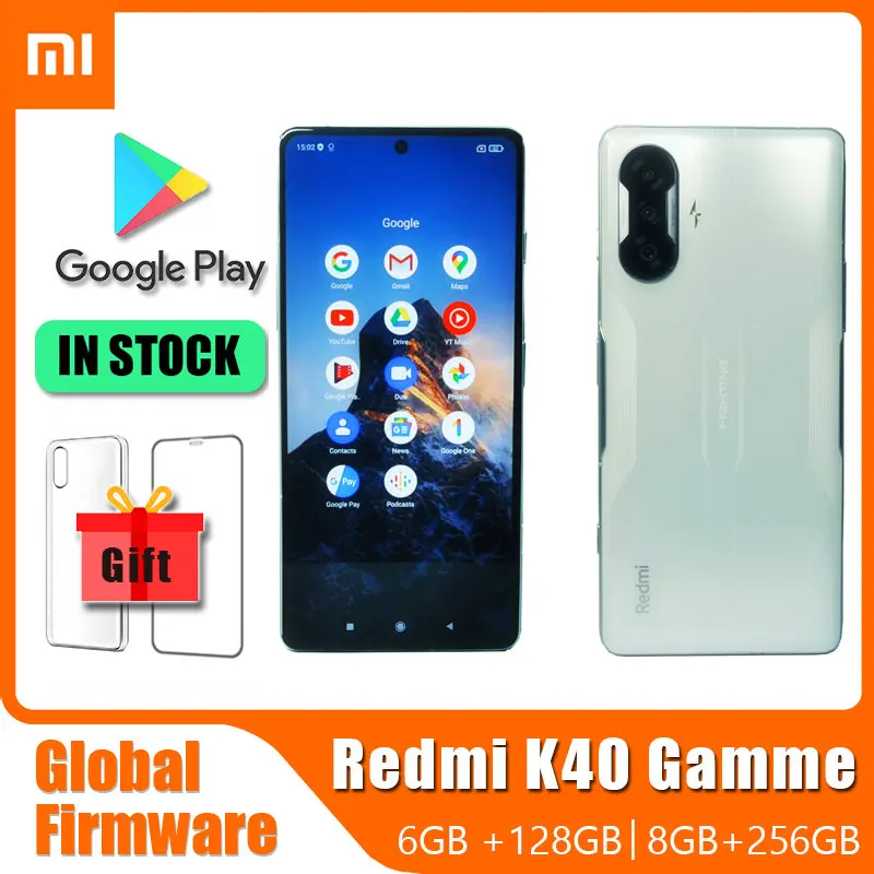 

Original Cellphone Xiaomi Redmi K40 Gaming Smartphone, Android 11 MIUI 12.5 Octa Core Global ROM 67W Fast Charging
