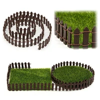 new 90x5cm diy mini fence small wooden barrier miniature crafts fairy garden doll levers decoration new hot sale