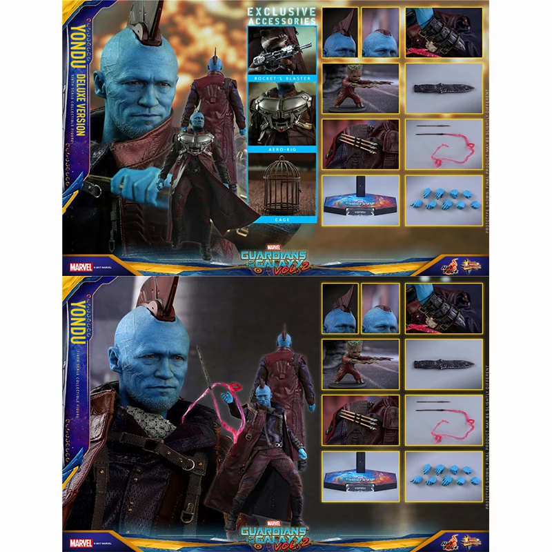 

Genuine Hottoys 1/6 MMS435/MMS436 Yondu Udonta Guardians of the Galaxy Vol. 2 Marvel Anime Action Figures Collection Model Toys