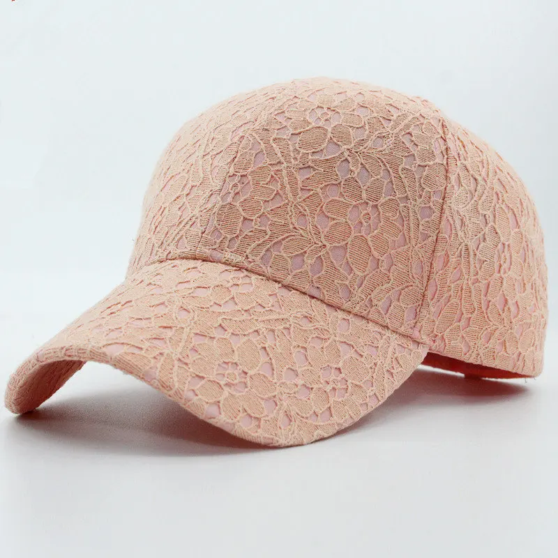 

Летняя кружевная шапка, хлопковая бейсболка от солнца для женщин, Снэпбэк Кепка для девушек из дышащей сетки, женские кепки в стиле хип-хоп, Регулируемая Кепка с отскоком