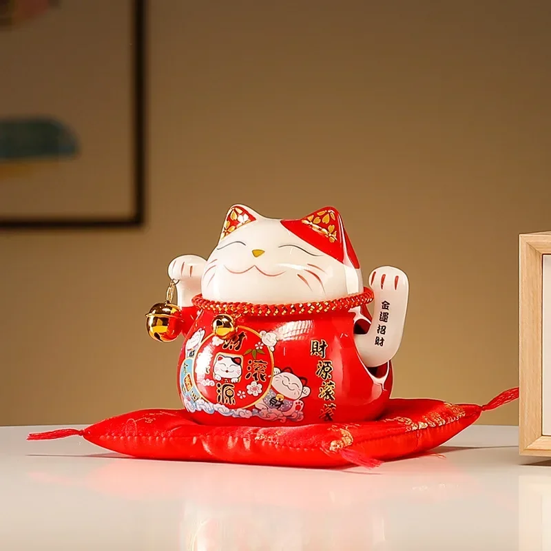 4 5 дюйма Lucky Cat орнамент большой электрический шейкер кассовый аппарат домашний