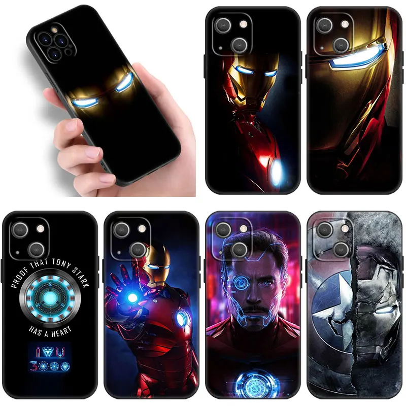 Черный чехол для телефона Marvel Iron Man OnePlus Nord CE4 CE3 CE2 Lite 2T N30 N10 12R 11 10T Ace 3V 2V 2 9RT 9Pro с