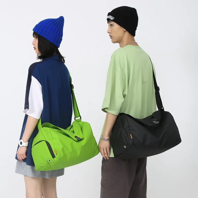 Large Capacity Folding Travel Bags Waterproof Tote Handbag Travel Duffle Bags Oxford Singer Shoulder Sports Fitness Bag