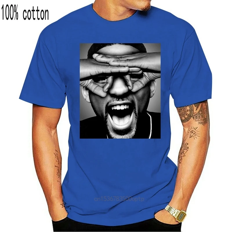

WILL SMITH-camiseta negra de manga corta UNISEX, camiseta informal de manga corta para hombre, ropa de verano, 2019