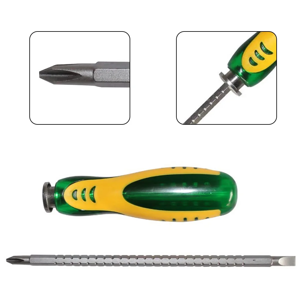 

Magnetic PH2 SL6 Double Head Ratchet Dual Use Slotted Cross Screw Driver Multifunctional H6.3X180 Electric Tools For Electrician