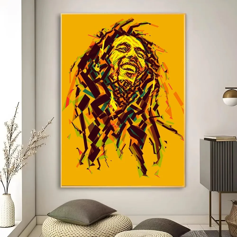 Плакат В Стиле Регги С Изображением Боба Марли Информацион Adobe Необычная