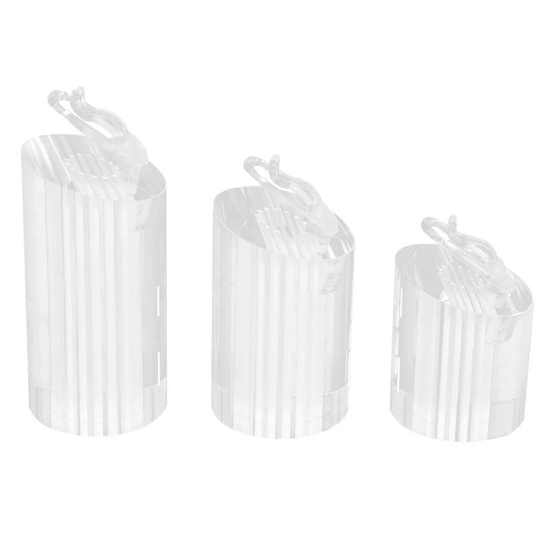 

Acrylic Rod Ring Stand Three-Piece Transparent Ring Display Stand Jewelry Stand