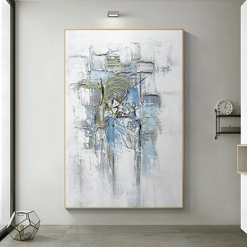 

Lienzos Cuadros Decorativos Hand-painted Oil Painting on Canvas Living Room Decorative Abstract Artwork Wall Hanging Art No Fram