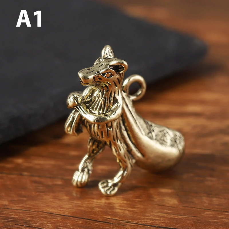 

3D винтажная латунная Статуэтка кролика, литые фигурки животных, Ретро металлическая скульптура для дома, офиса, комнаты, настольное украшение, коллекция, ремесло