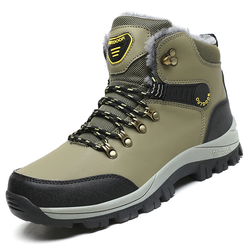 

Men Winter Snow Boots Warm Outdoor Casual Boots Sneakers Men Nice Winter Male Warm Flats Ankle Boots Warm Sneakers Men Shoes