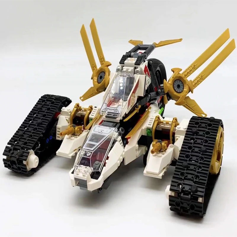 767pcs MOC Ultra Sonic Raider Building Blocks Model FIT 71739 Bricks Ninja Toys for Chilren Gift