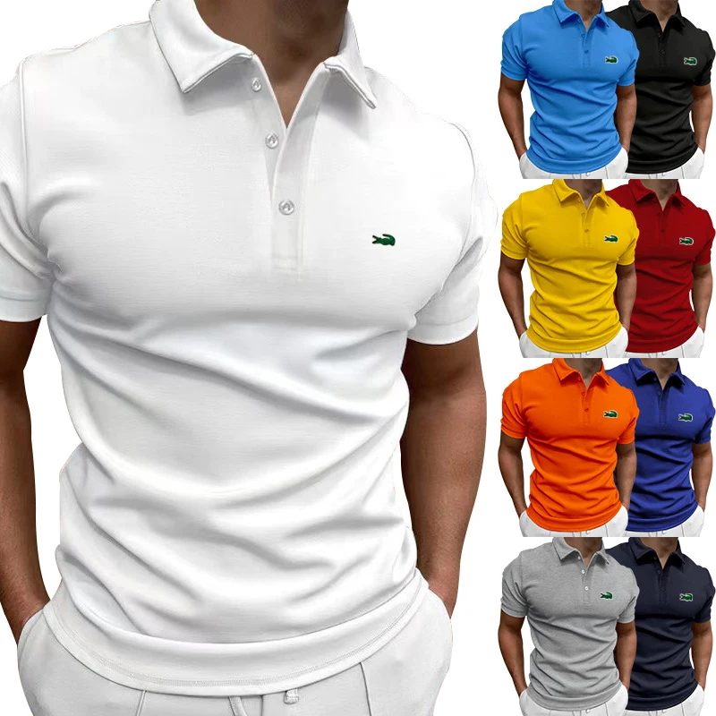 

2023 Men's spring summer new polo shirt top, casual sports T-shirt s-4xl