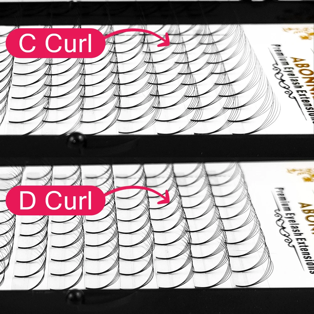 Abonnie 3D/4D/5D/6D Premade Volume Fans Fluffy Lashes Long Stem Russian Eyelashes Extension All Size |