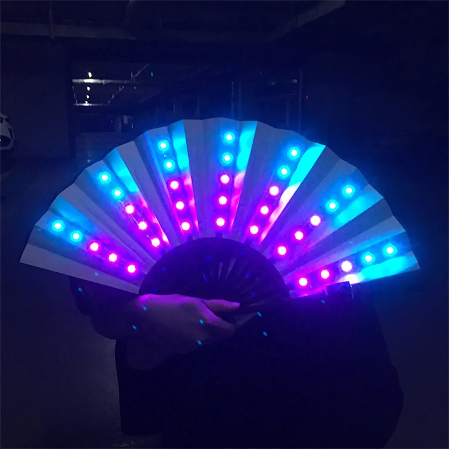 

Светодиодный складной вентилятор с RGB-подсветкой и пультом дистанционного управления