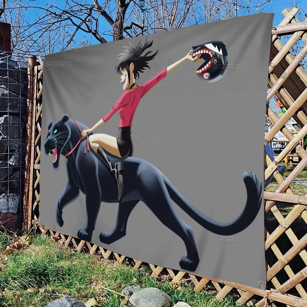 G-Gorillaz Band Large Size Shop Art Promotion Advertising Booth Flag Hanging Banners