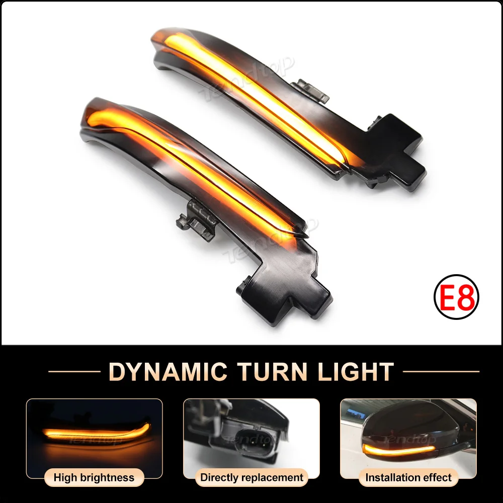 2X светодиодный последовательный динамический указатель поворота бокового