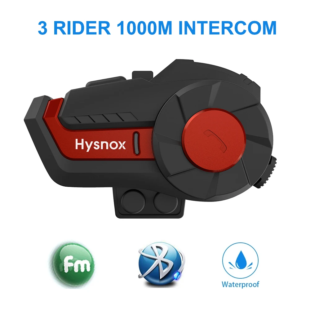 

2Sets 1000M Intercom FM Helmet Headset Waterproof Bluetooth 5.0 DSP CVC Headset Motorcycle Talkie 18 Hours Playing