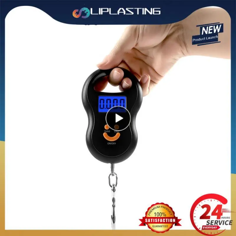 

1~10PCS Electronic 50Kg 10g Hanging Scale LCD Kitchen Digital Scale BackLight Fishing Weights Pocket Scale Travel Luggage