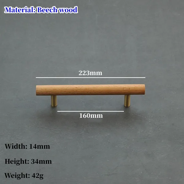 Деревянные ручки для шкафов из ореха