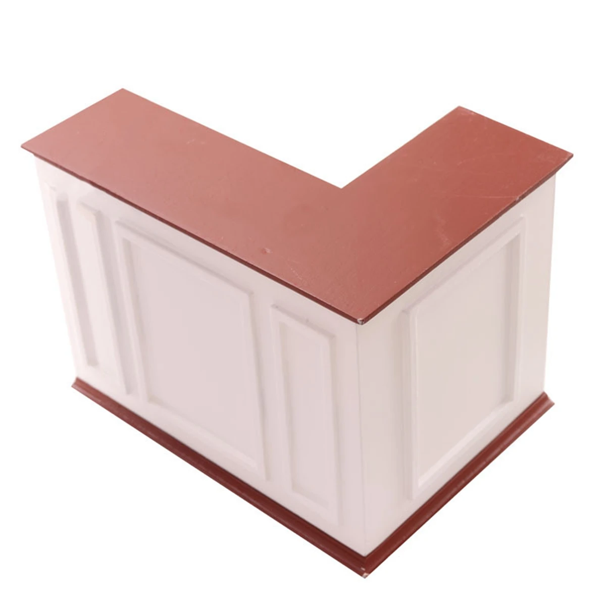

1/8 Scale Miniature Furniture Cabinet Operator Counter Bar Chair Furniture Model Decor Toy Brown