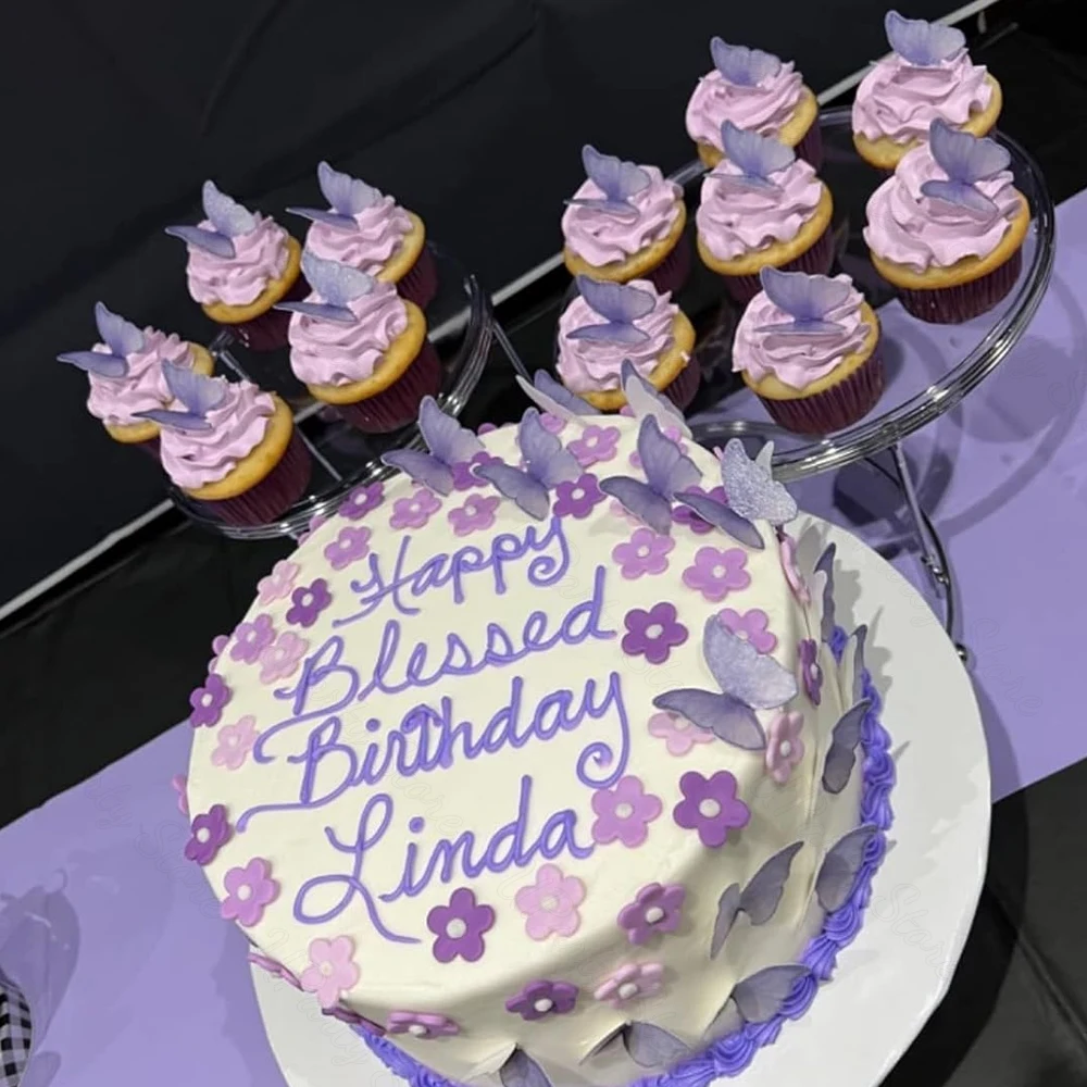 48 шт. декоративные бабочки для торта