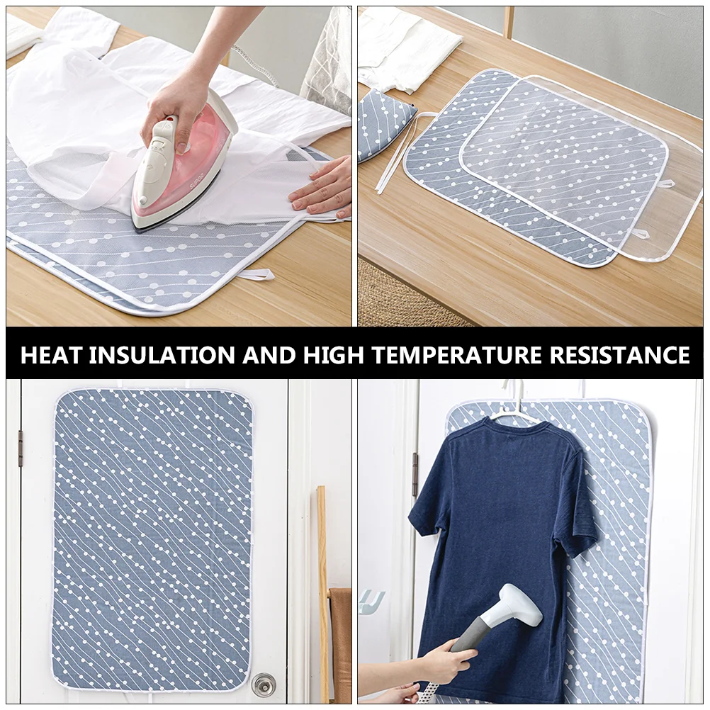 

Ironing Mat Pad Folding Cover Board Heat Small Cloth Blanket Resistant Insulation Padding Pack Pressing Desktop Cushion Laundry
