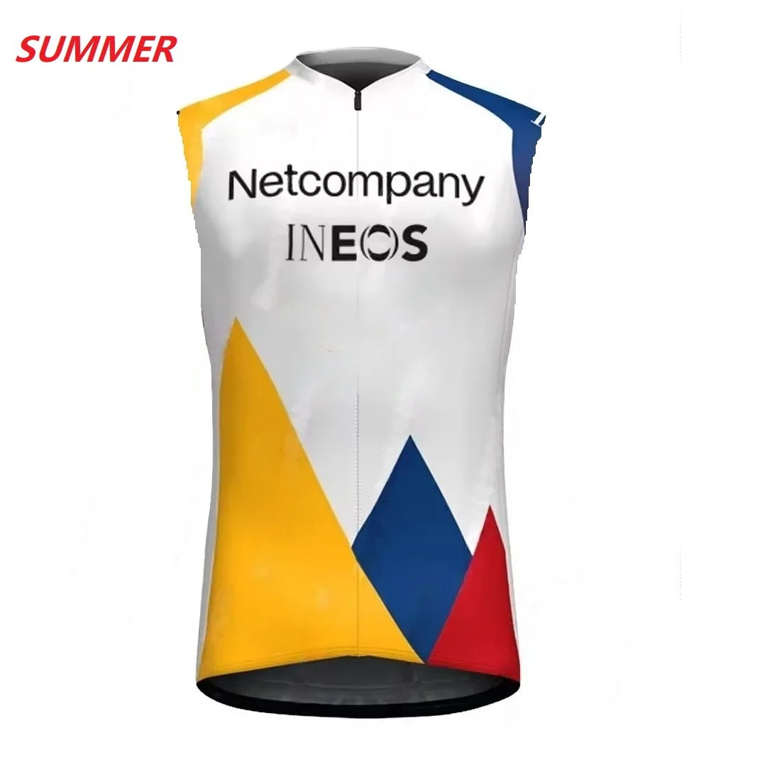 Фото Велосипедный жилет без рукавов Netcompany INEOS Team 2026 для лета/зимы/защиты от ветра, одежда для MTB, веломайка, велосипедная одежда №3