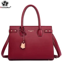 luxury ladies hand bag high quality leather brand luxury designer handbag fashion shoulder bags female large top handle bag sac