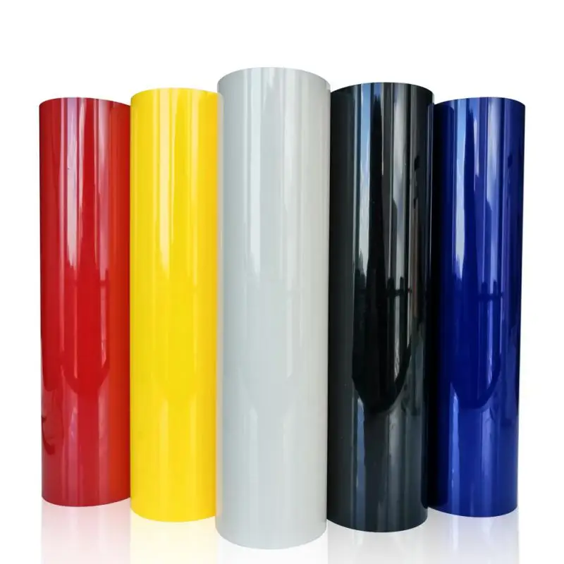 Суперблестящая красная виниловая пленка оберточная наклейка 30x152 см