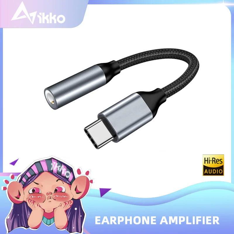 

Усилитель для наушников IKKO, Hi-Fi DAC USB Тип C на 3,5 мм AUX разъем для наушников, аудиоадаптер, USB адаптер, конвертер для Xiaomi Samsung