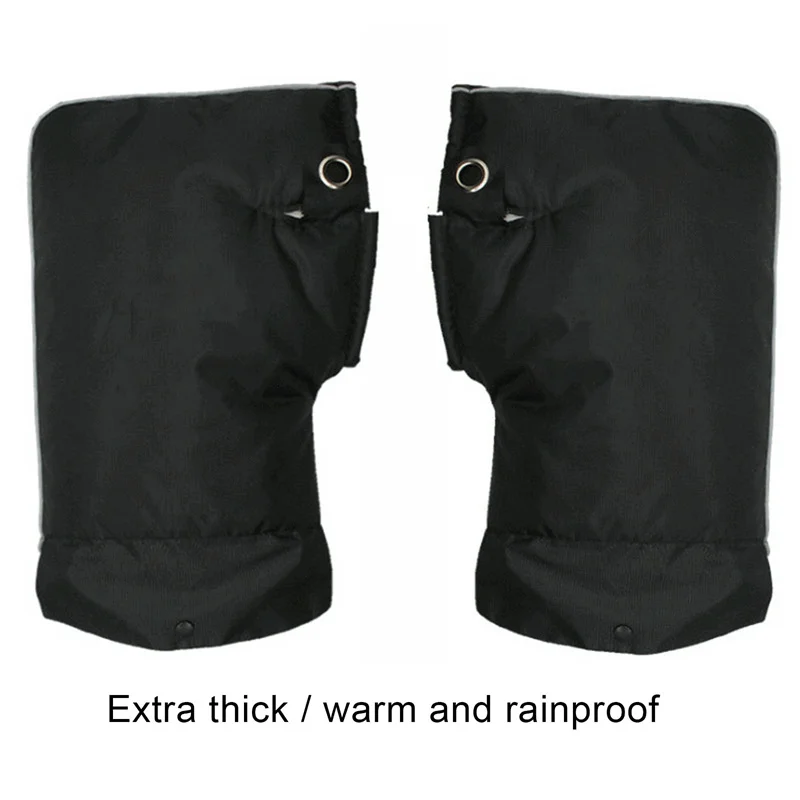 

Protective Motorcycle Scooter Thick Warm Handlebar Muff Grip Handle Bar Muff Rainproof Riding Winter Warmer Thermal Cover Gloves