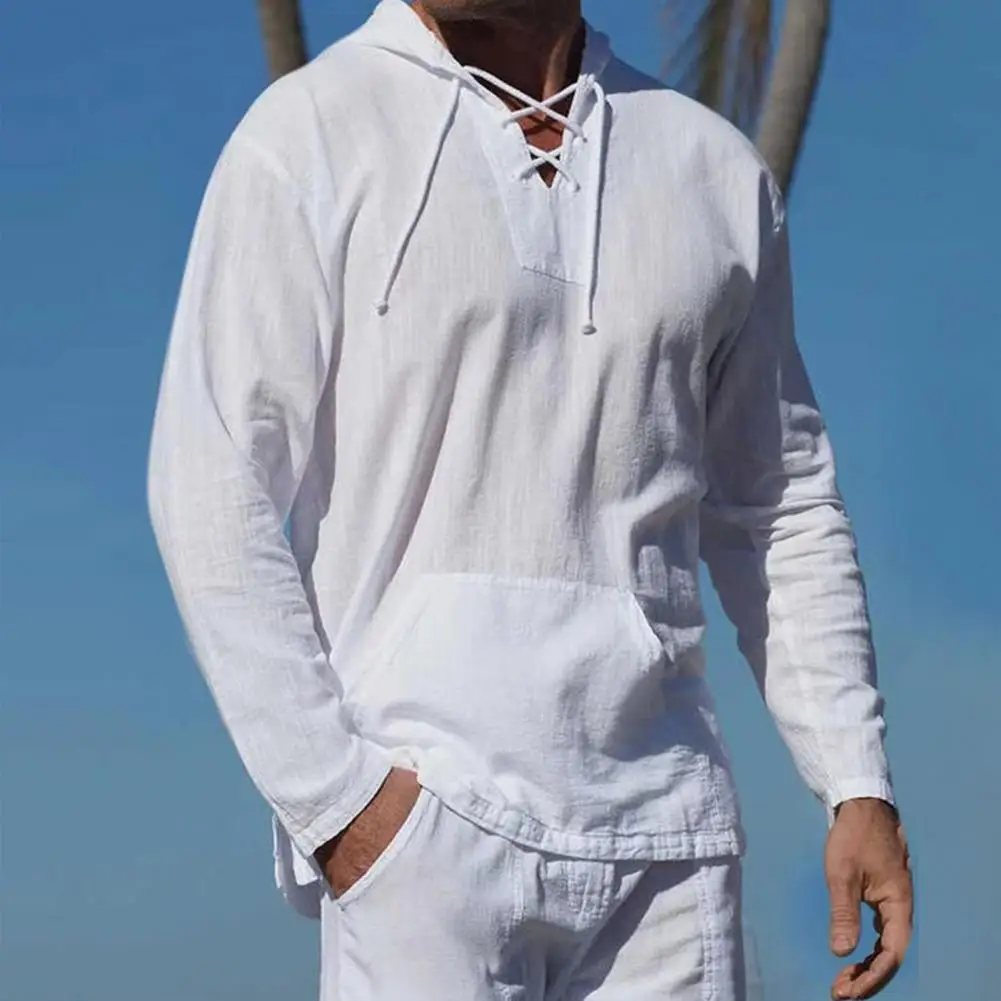 

Мужские топы, осенняя рубашка на шнуровке, однотонная трендовая Однотонная рубашка, не скатывающаяся, осенняя рубашка для повседневной носки