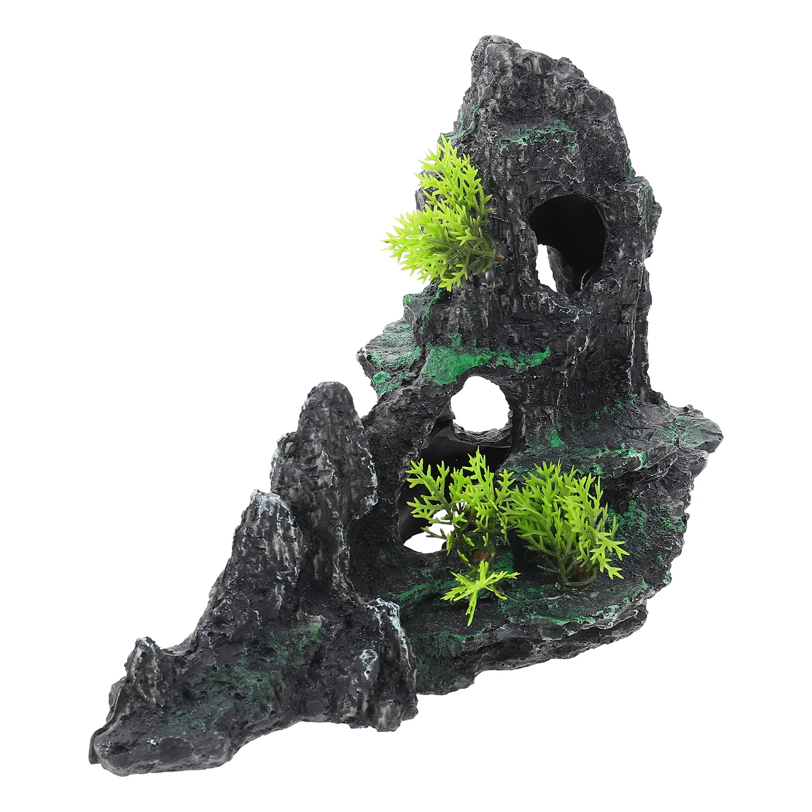 

Aquarium Decor Fish Resin Cave Tankmountainformationview Craft Rockery Rest Simulation Hill Betta Hideout