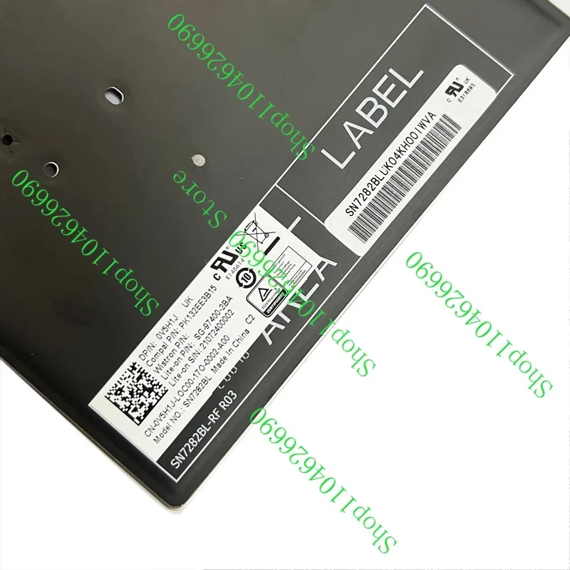 Подсветка клавиатуры (Великобритания) для Dell Latitude 7400 3400 5400 7410 5401 5411 V5H1J (art.: 3920dcfb7ca52) - 3920dcfb7ca52