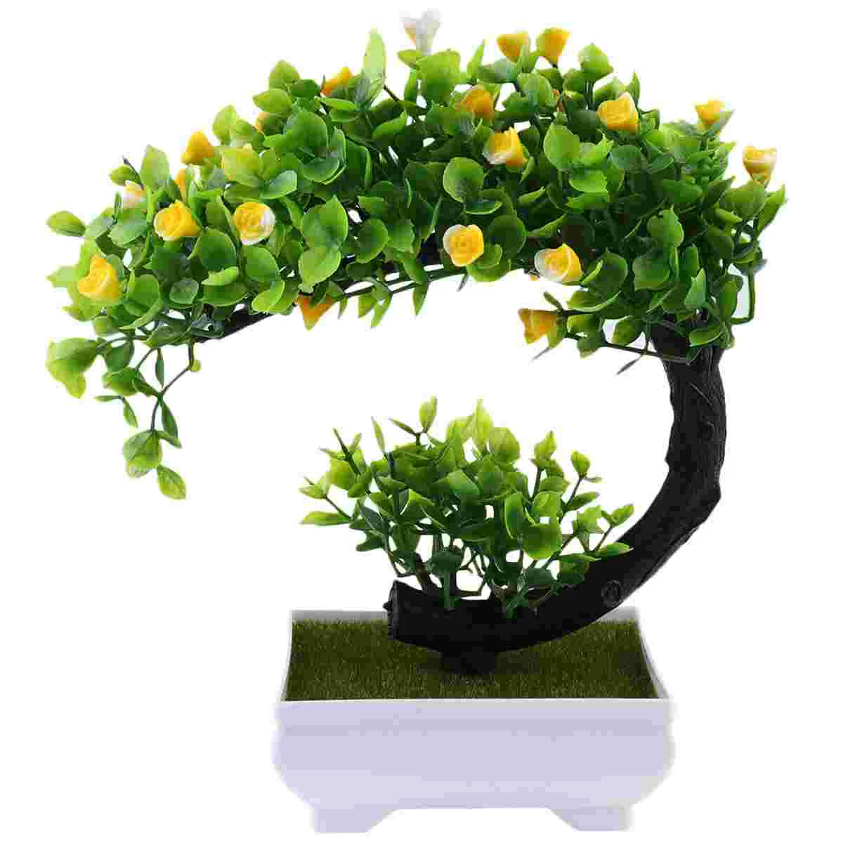

2 Pcs Potted Plants Artificial Decor Artificial Plants Bonsai Decor Decorate Home Bonsai Decor Tree Bonsai Decor