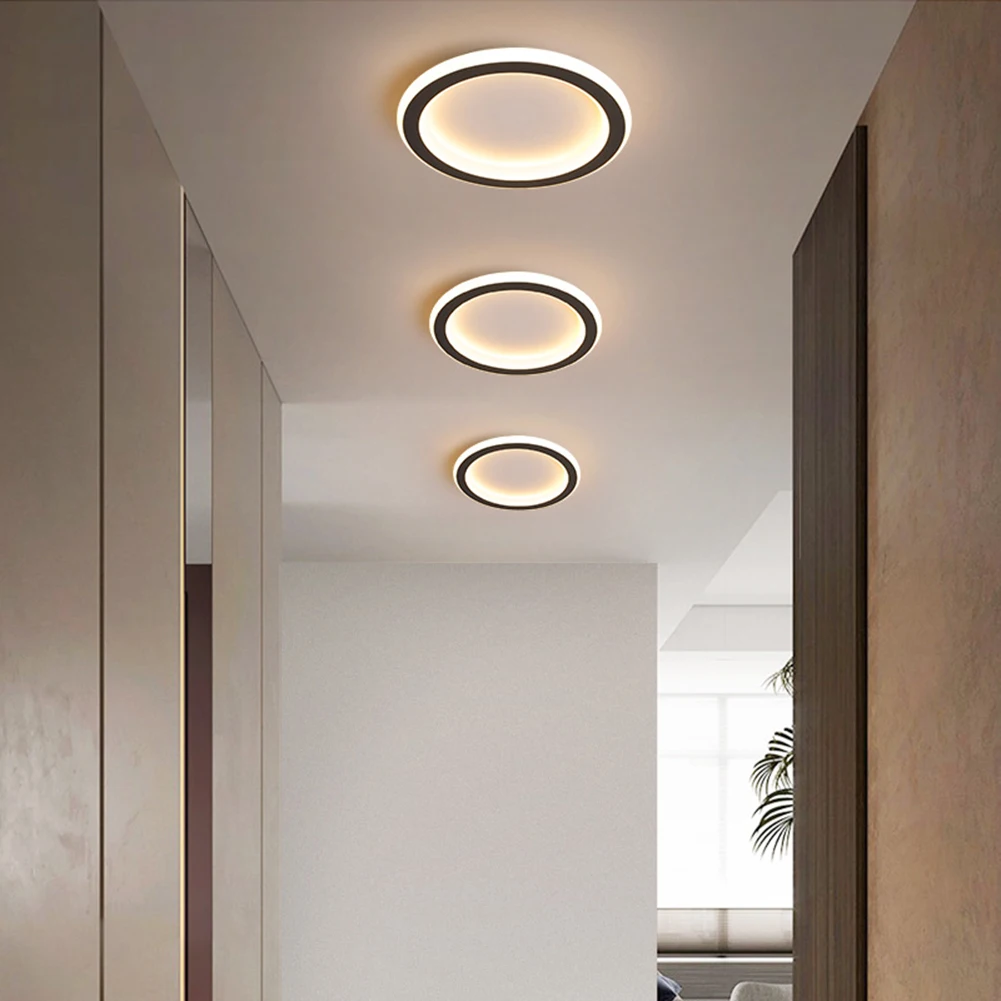 

LED Lighting Fixture Energy Saving Flush Mount Ceiling Light Brightness Easy Installation Durable Dimmable for Bedroom Bathroom
