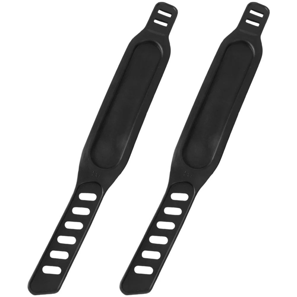 

2 Pcs Bicycle Pedal Strap Exercise Accessories Bike Gym Belts Adjustable Rubber Straps Pp Anti- Fitness Cycling Fixing