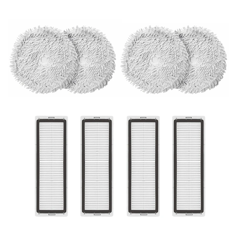 

8Pcs Washable Hepa Filter Mop Rag Cloth Replacement For Xiaomi Dreame Bot W10 Self-Cleaning Robot Vacuum Spare Parts