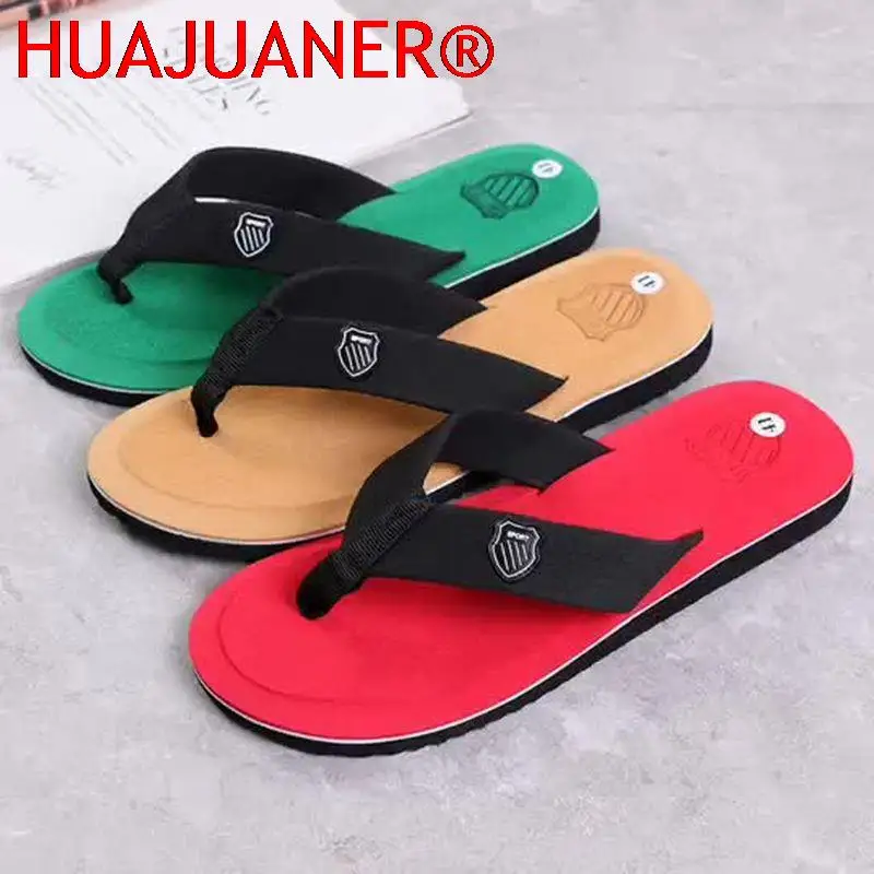 

Мужские Пляжные шлепанцы, черные Нескользящие сандалии, повседневная обувь, для лета, 2022