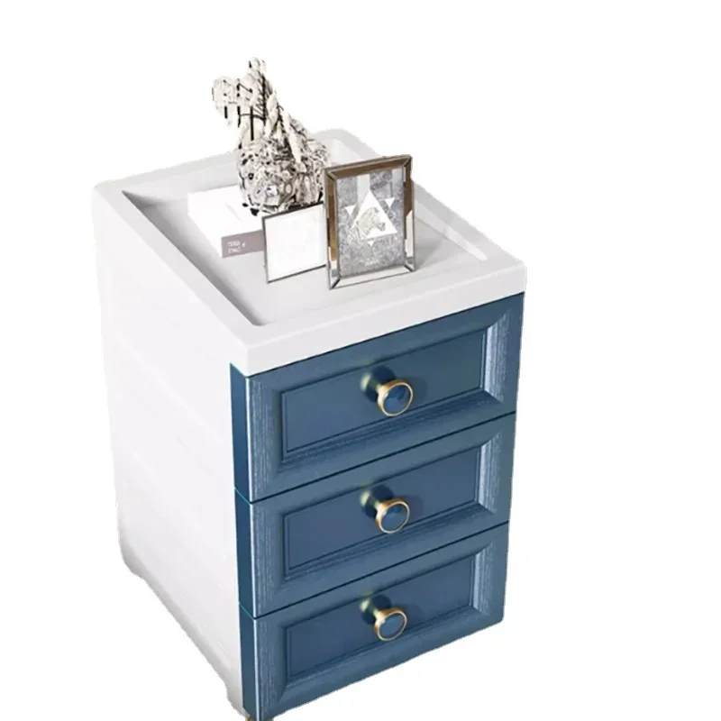 Белый минималистичный ночной столик недорогой ящик для хранения ночные столики