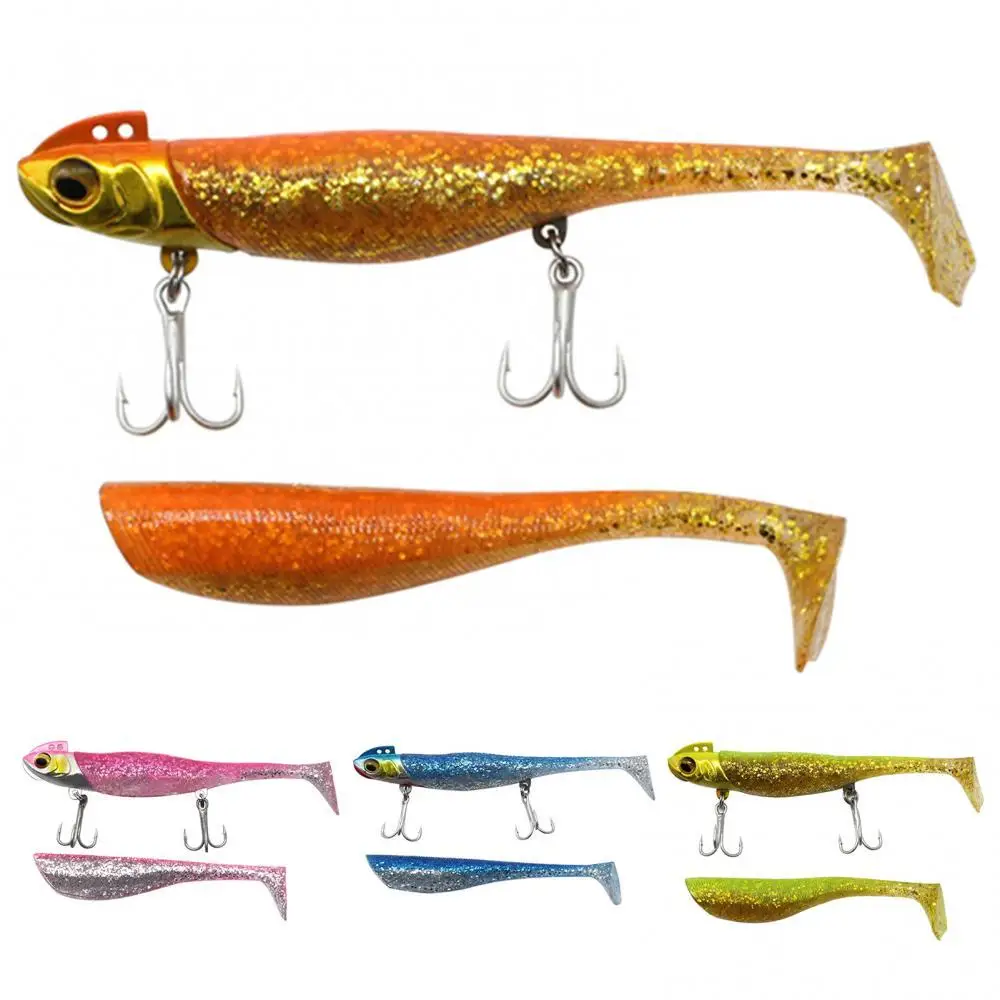 

Hot Sales Creative Simulation Fish Bionic Bait Set with 2 Triple Hooks Fishing Tackle